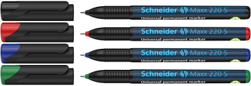 Schneider Maxx 220 S pysyvät tussit 0.4mm 4 värin pakkaus