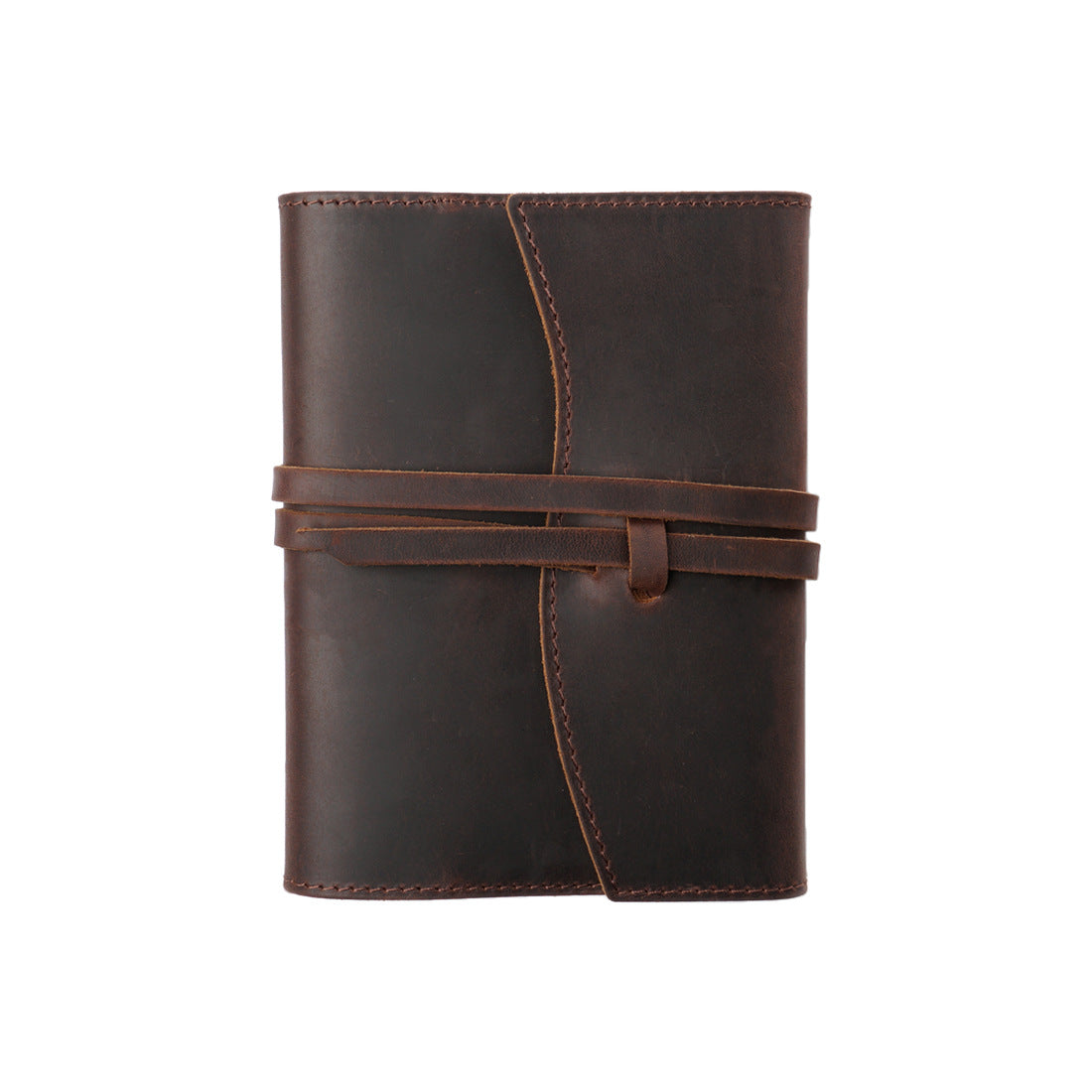 Leather Notebook Cover Vintage Refillable Journal Sleeve A5 / A6 Coffee