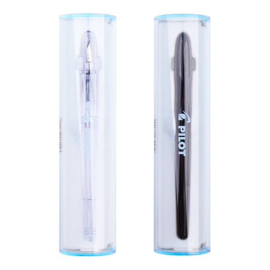 PILOT Fountain Pens with Converter Clear and Black 2 Set