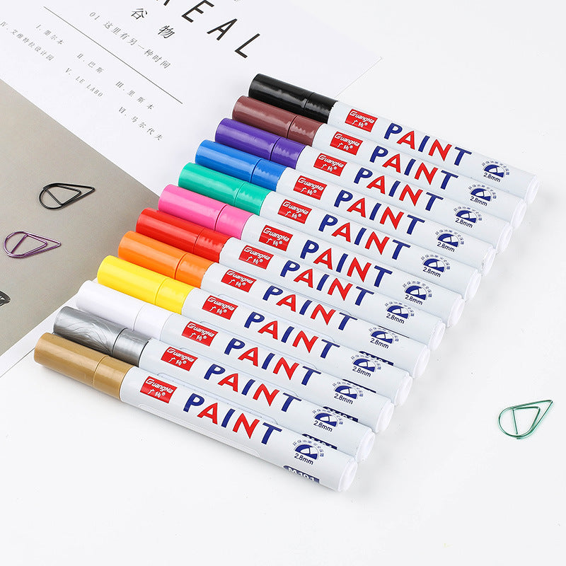 GUANGNA-Paint Markers,Medium Point 2.8mm,Assorted Colors,12-Count - TTpen