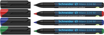 Schneider Maxx 224 M pysyvät tussit 1.0mm 4 pakkaus