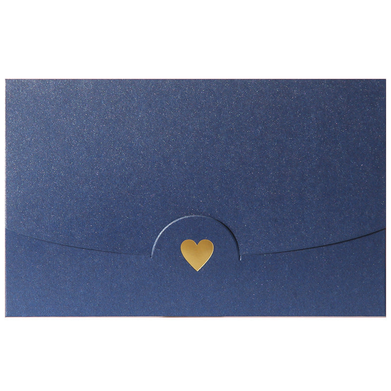 Kraft Mini Gift Card Envelopes with Gold Heart Shaped Clasp 48 Pack