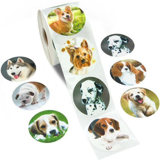 1000Pcs Cute Puppy Dog Stickers for Kids,1 Inch