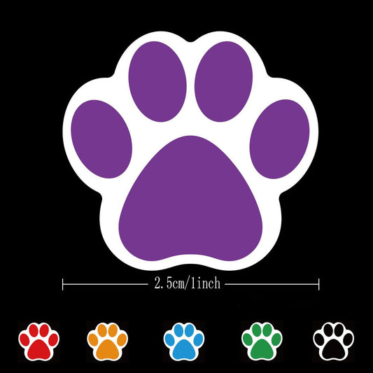 1000pcs Dog Paw Prints Stickers,1 inch
