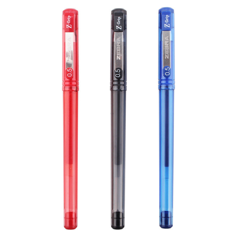 Zebra Z-Grip Stick Gel Ink Rollerball Pen,0.5mm,10 Pack