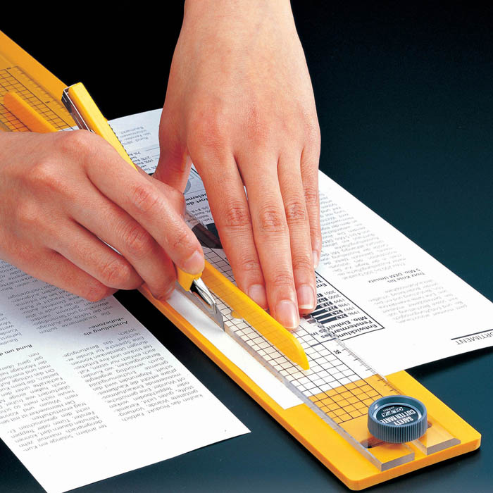 Jigsaw Ruler Guard OLFA JAPAN Safety Cutter Mate Cutting Guard Guide Ruler 400mm 176B