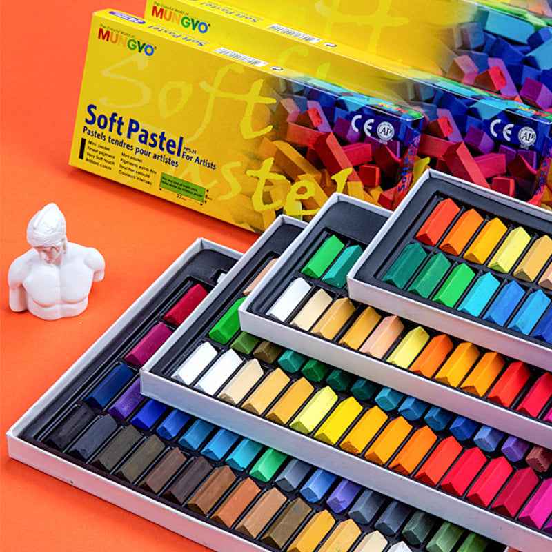 MUNGYO Standard Square Soft Pastels for Artists 24/32/48/64 Colors