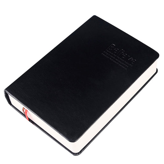 Believe Bible-Style Notebook A6 Vintage PU Leather Journal White Edge