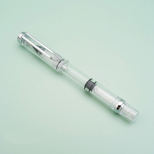 BANMI Calligraphy Soft Brush Pen Transparent Barrel Wolf Hair Tip 2 Pack