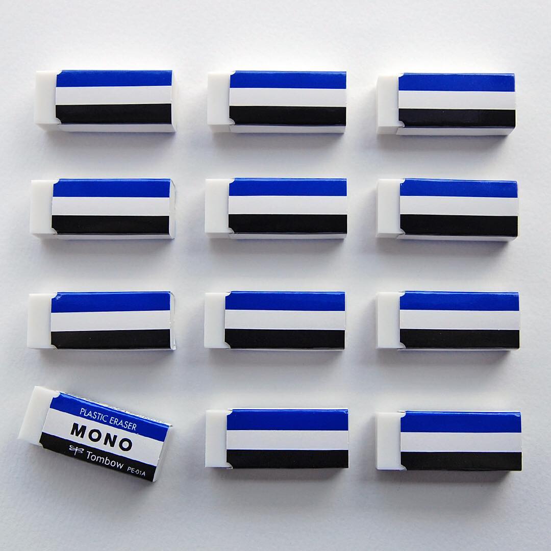 Tombow MONO Classic Plastic Eraser PE-01A 5 Pack - TTpen