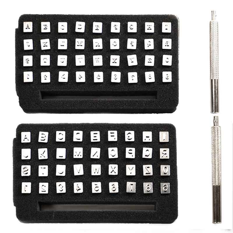 37 Pieces Number and Alphabet Leather Stamping Tool Set 4/6mm