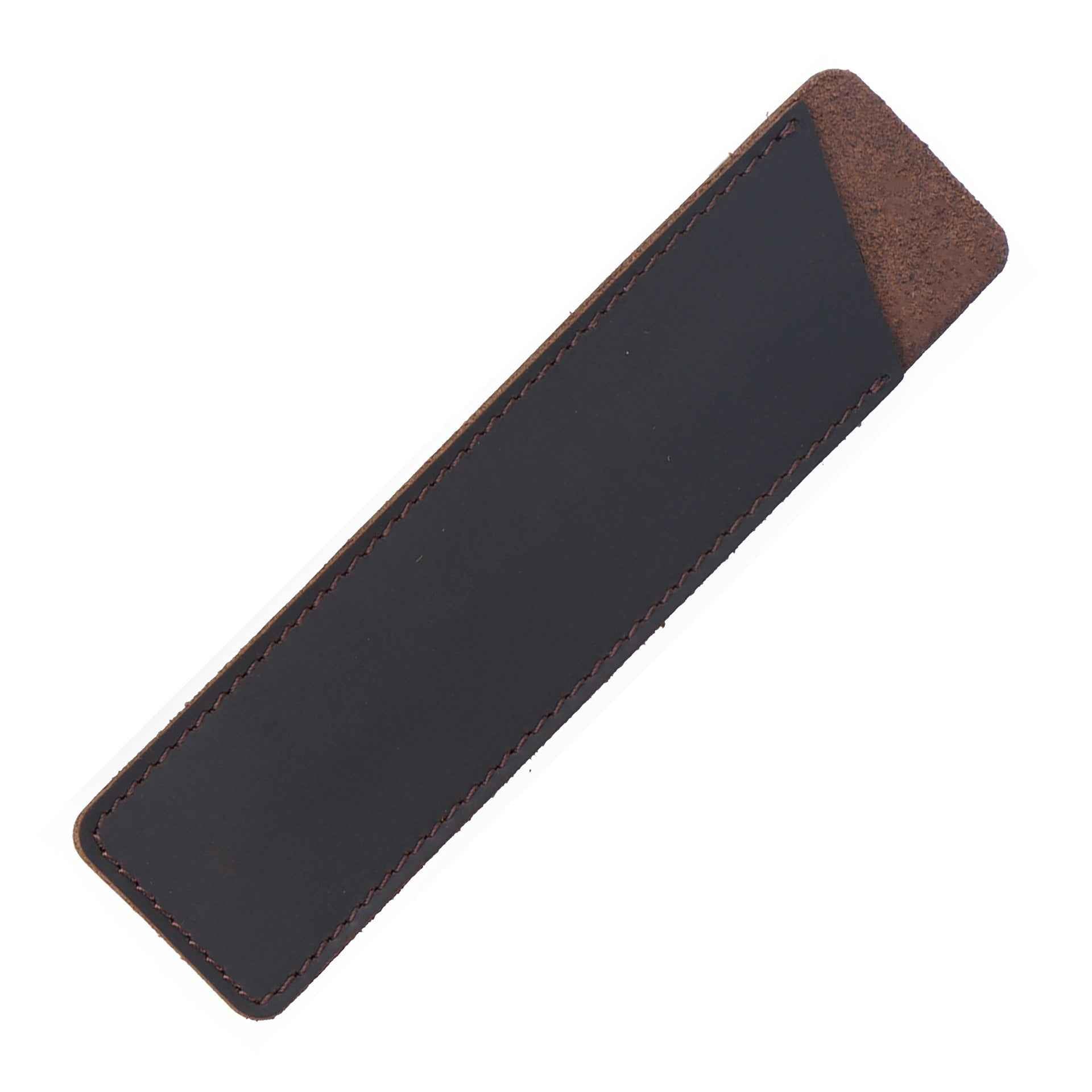 Handmade Leather Fountain Pen Sleeve Protector,2 Pack Coffee