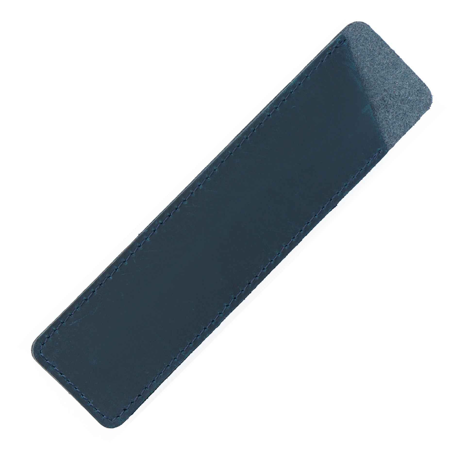 Handmade Leather Fountain Pen Sleeve Protector,2 Pack Blue
