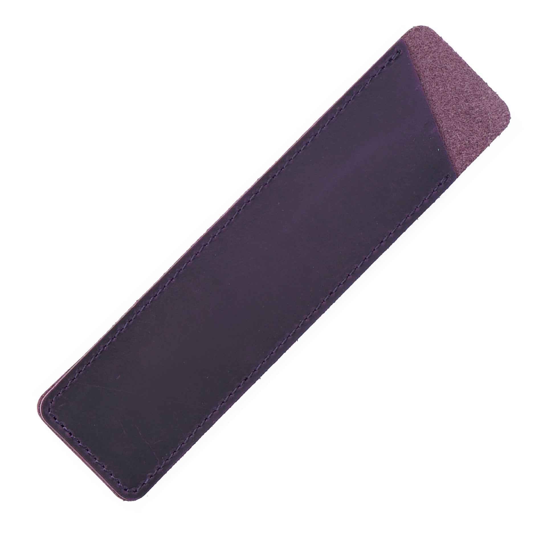 Handmade Leather Fountain Pen Sleeve Protector,2 Pack Purple