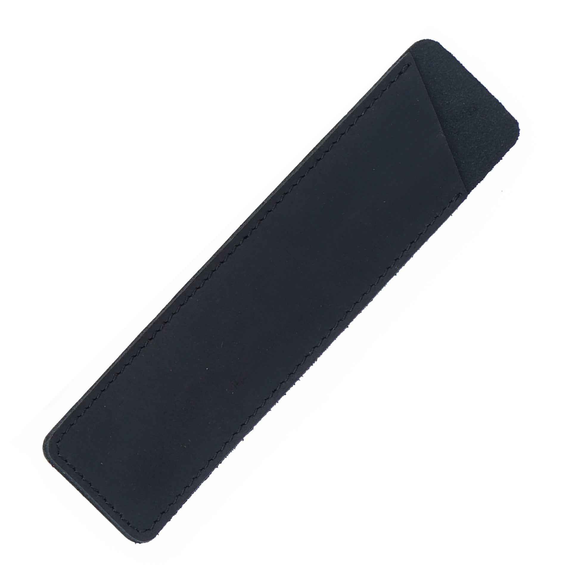 Handmade Leather Fountain Pen Sleeve Protector,2 Pack Black