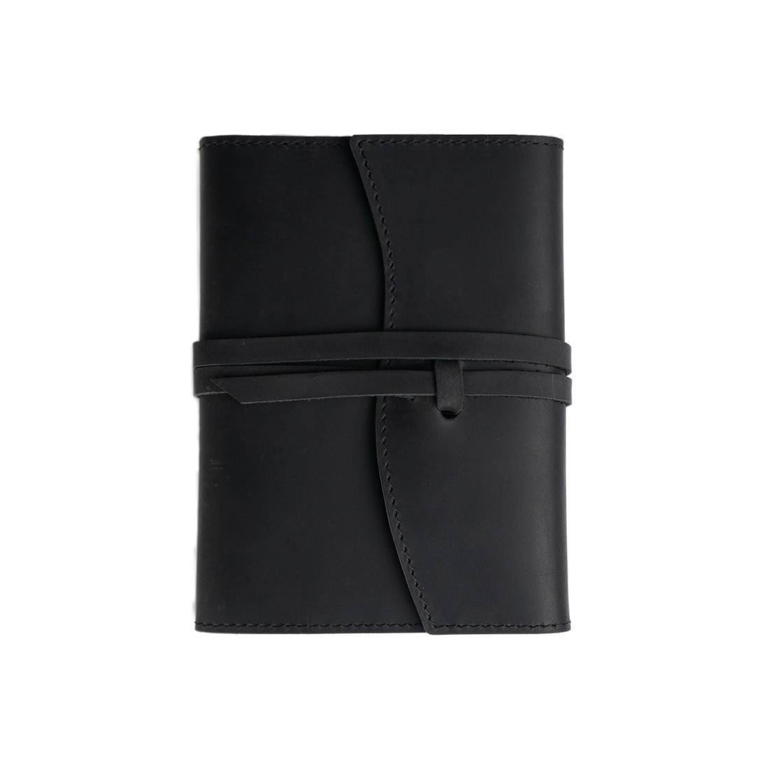 Leather Notebook Cover Vintage Refillable Journal Sleeve A5 / A6 Black