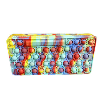 Bubble Sensory Pencil Case Toy Anti Stress Silicone Pencil Case