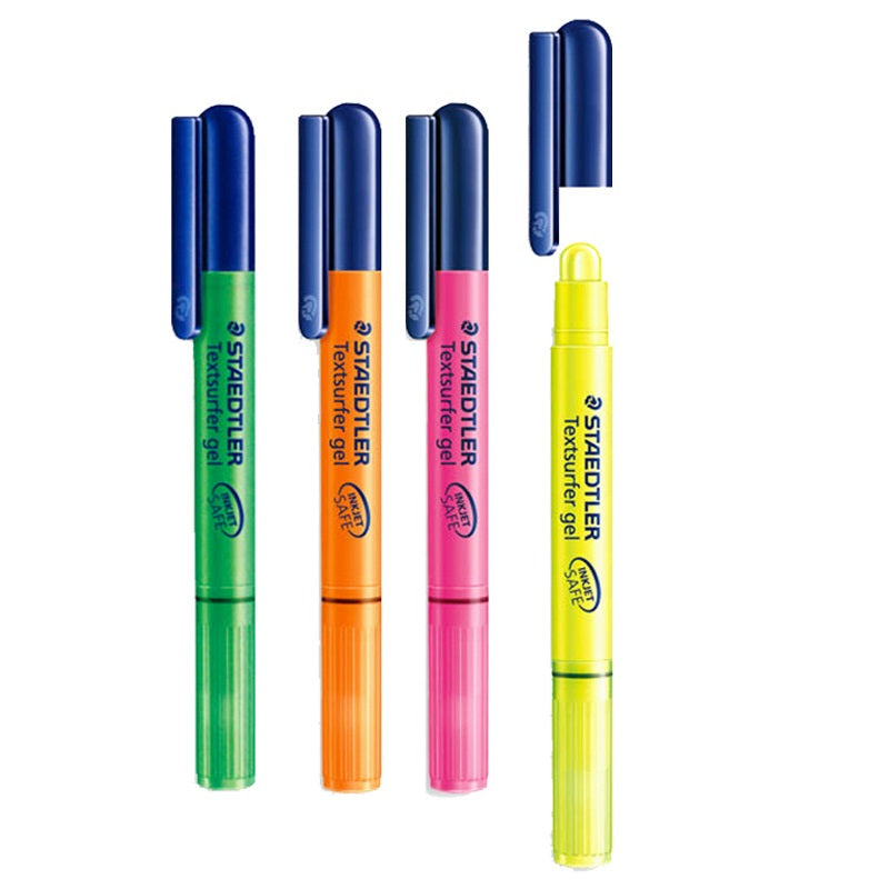 Staedtler 264 Highlighter Textsurfer Gel,Fluorescent Color,4 Pack