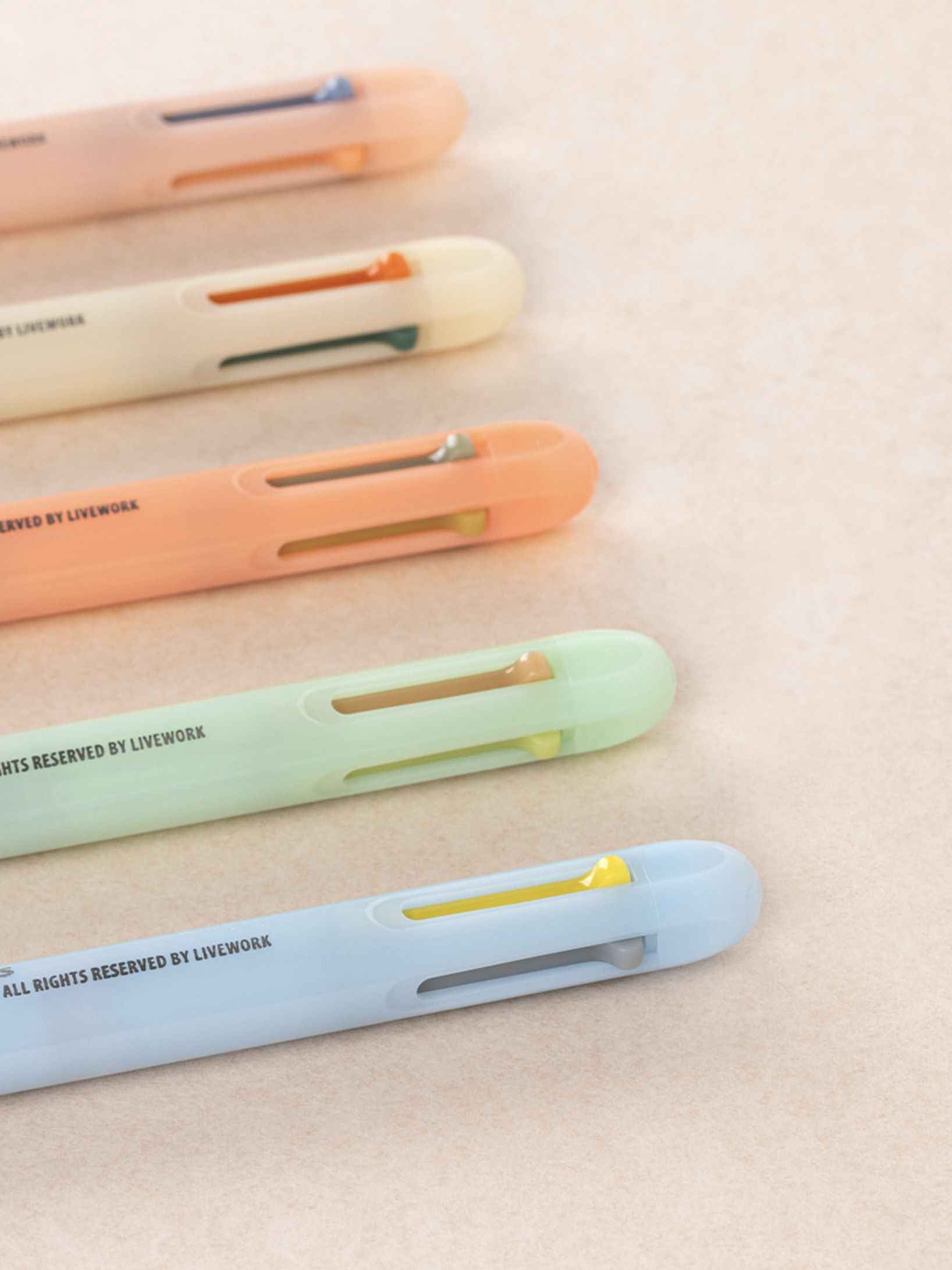 Livework Life&Pieces 4 Color Gel Pen 0.4mm