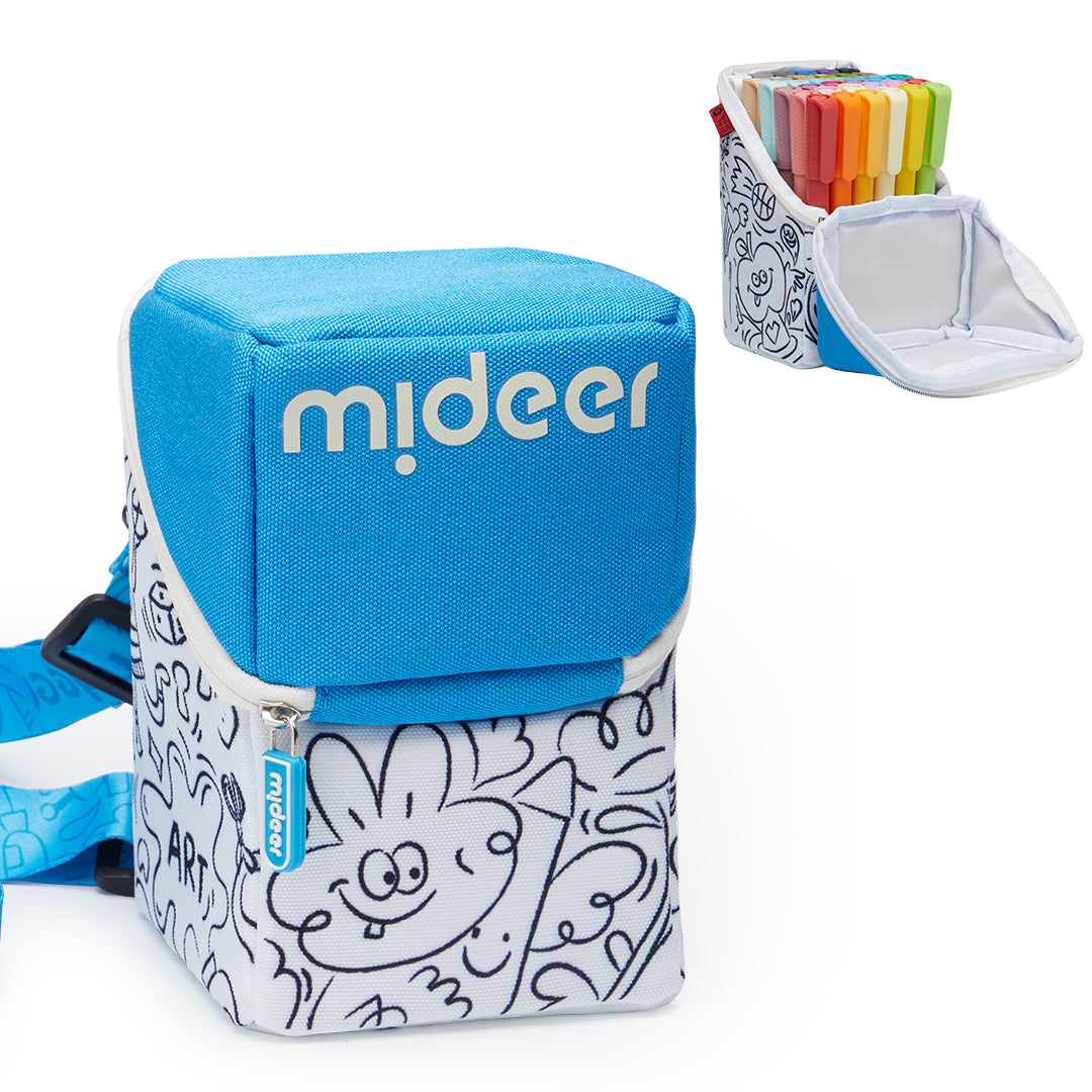 MiDeer 36-Color Acrylic Paint Markers Brush Tip with Stand-Up Pouch