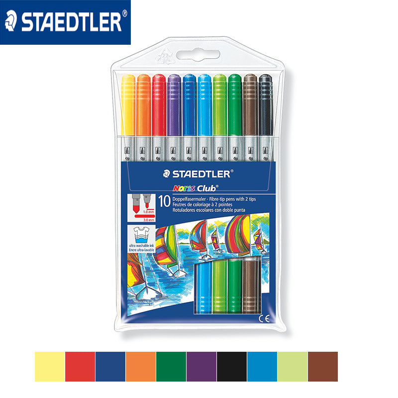 Staedtler Noris Club Double Ended Fibre Tips (Pack of 10) 320 NWP10