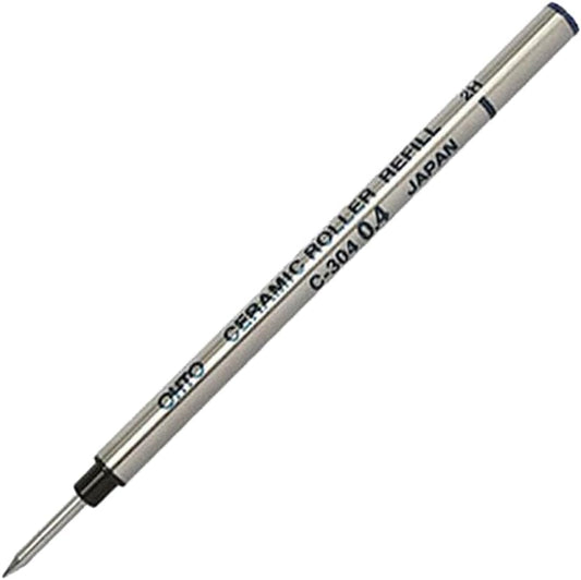 OHTO Ceramic Roller Pen Refills C-304,Black Ink,0.4mm,3-Pack