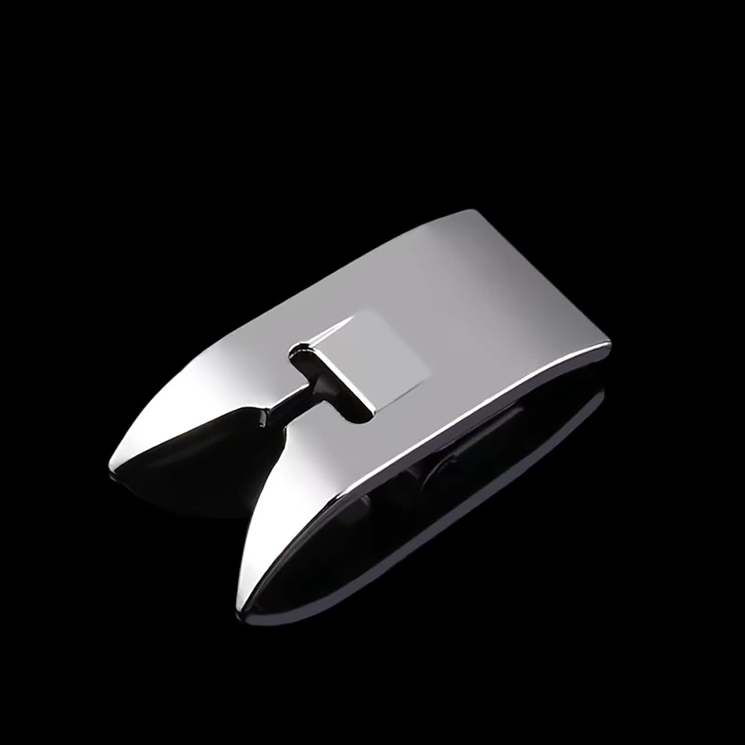 Curved chrome presser foot attachment for zigzag or straight stitching