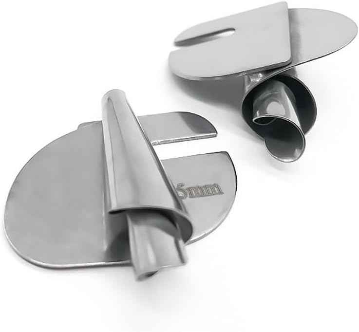 Rolled hemmer foot attachment with U-shaped channel for narrow rolled hems