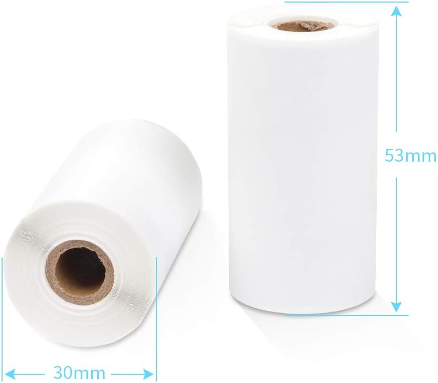 Sticker Thermal Paper for Phomemo M02 M03 Printer White 50mm x 3.5m