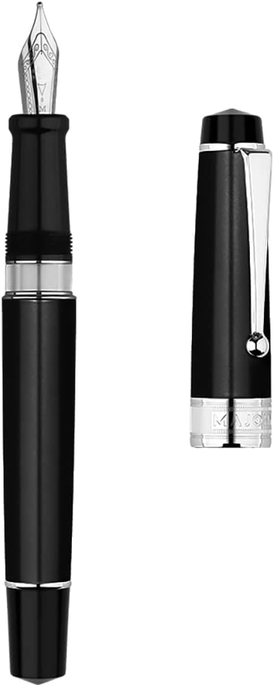 Majohn T5 Piston Fountain Pen,Large Ink Capacity Writing Set with Box