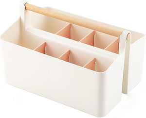Porte-Marqueurs 180 Stylos - Organisateur De Bureau Avec Séparateurs Réglables, Plastique, 16.8x13.5x33 Cm