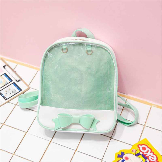 Bowknot Candy Color Ita Bag Pins Display Backpack