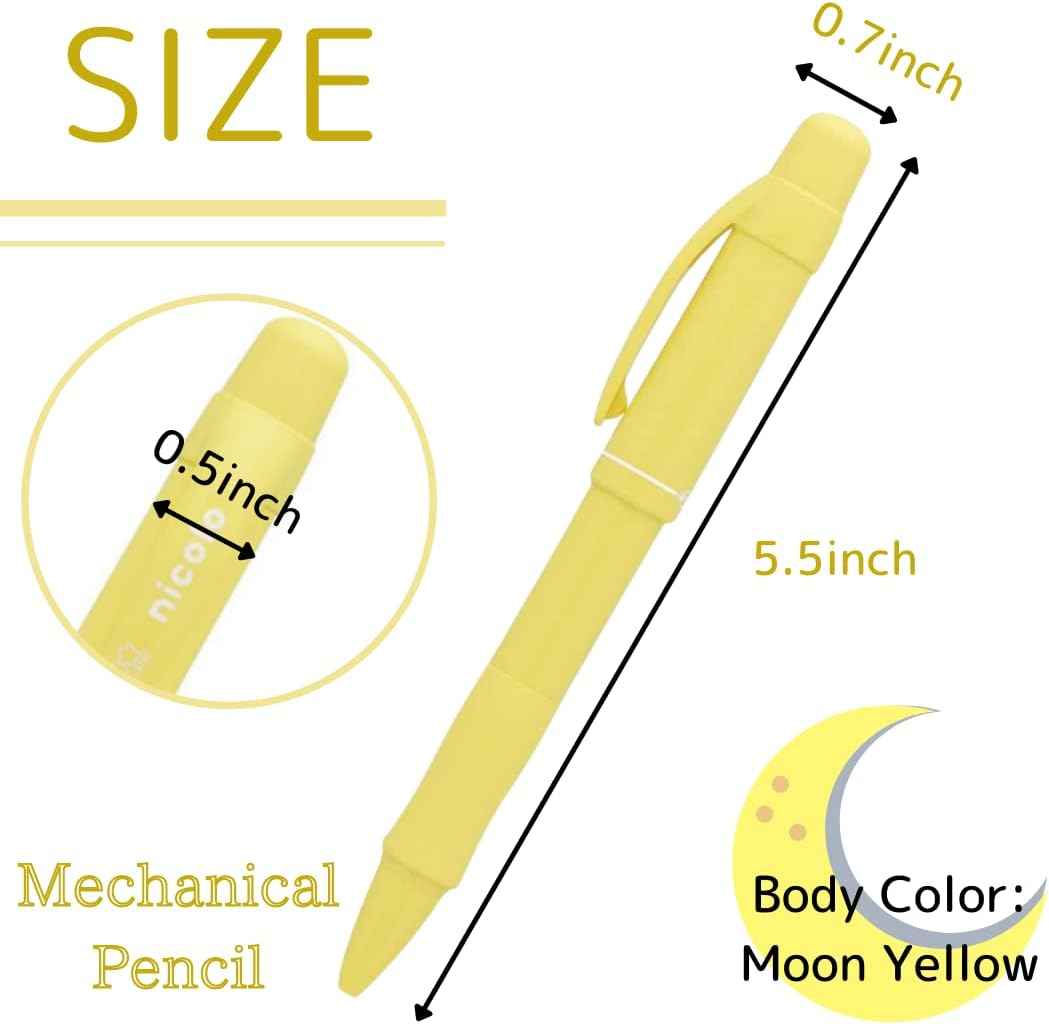 SUN-STAR Nicolo 2in1 Mechanical Pencil,0.5mm&0.3mm with Eraser