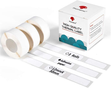 Phomemo D30 Adhesive White Label Paper (12mm X 30mm)
