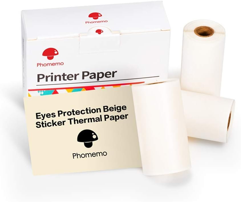 Phomemo Eyes Protection Beige Thermal Paper for M02/M03 Pocket Printer