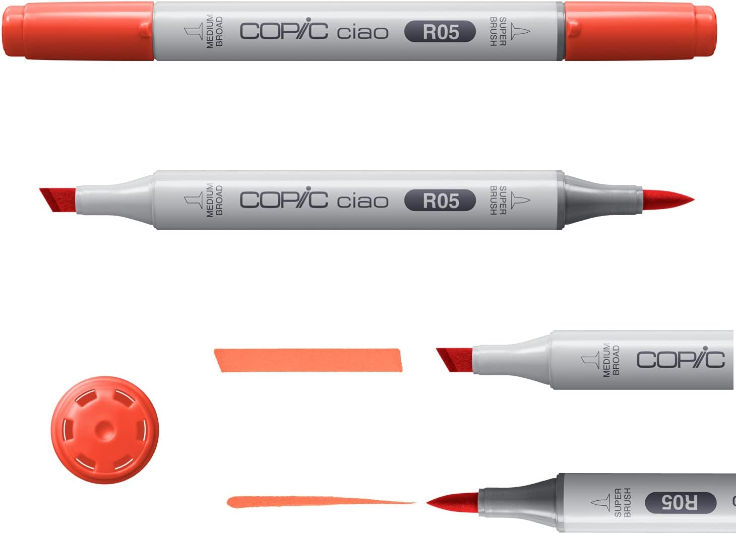 Copic Ciao,Alcohol-based Brush Markers,6 Color Primary