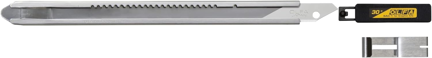 OLFA 9mm Stainless Steel Graphics Utility Knife (SAC-1)