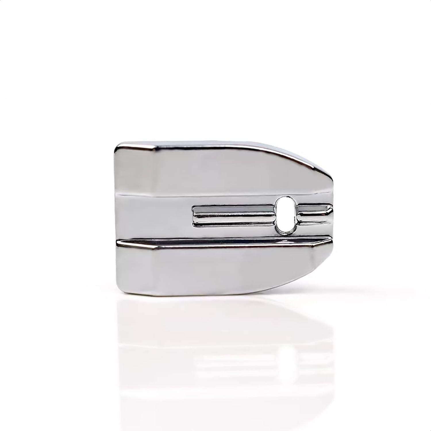 Invisible zipper presser foot, chrome metal attachment for sewing machines