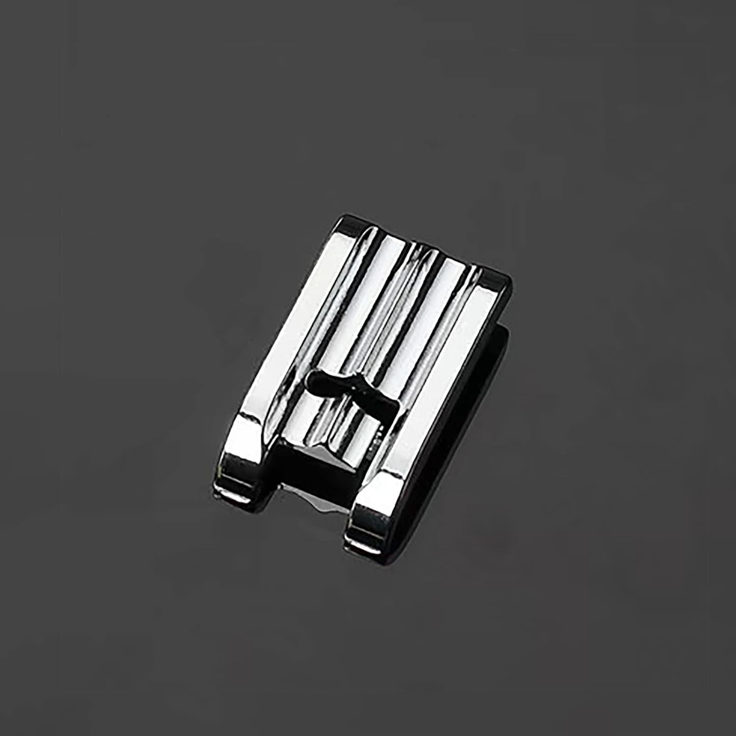 7-mm Doppel-Kederfuß mit Führung, verchromter Low-Shank Nähfuß, 4er-Set