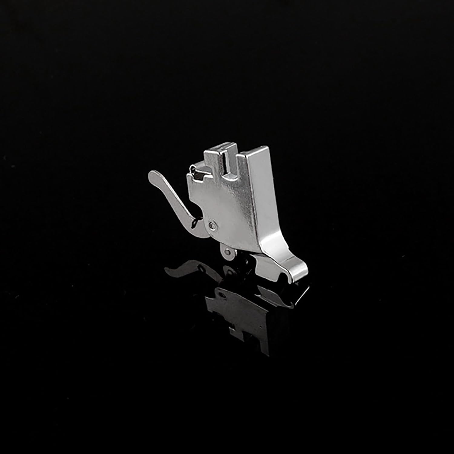 High shank presser foot adapter holder, side view of snap-on shank mount