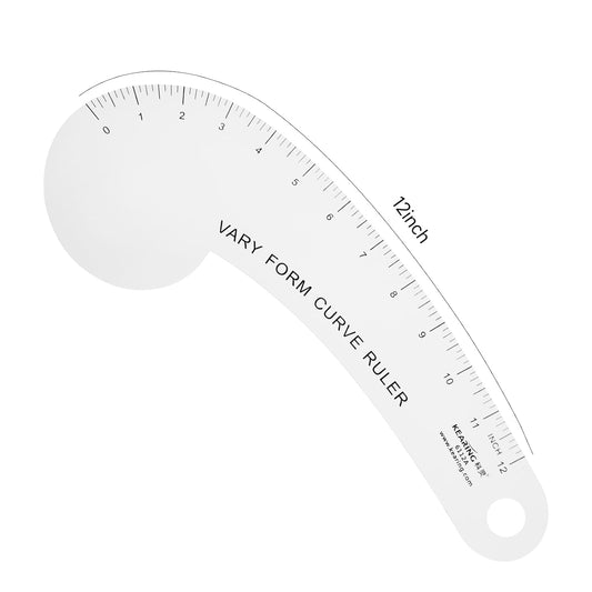 Vary Form Curve Ruler 12“ French Curve Ruler for Measuring Sewing