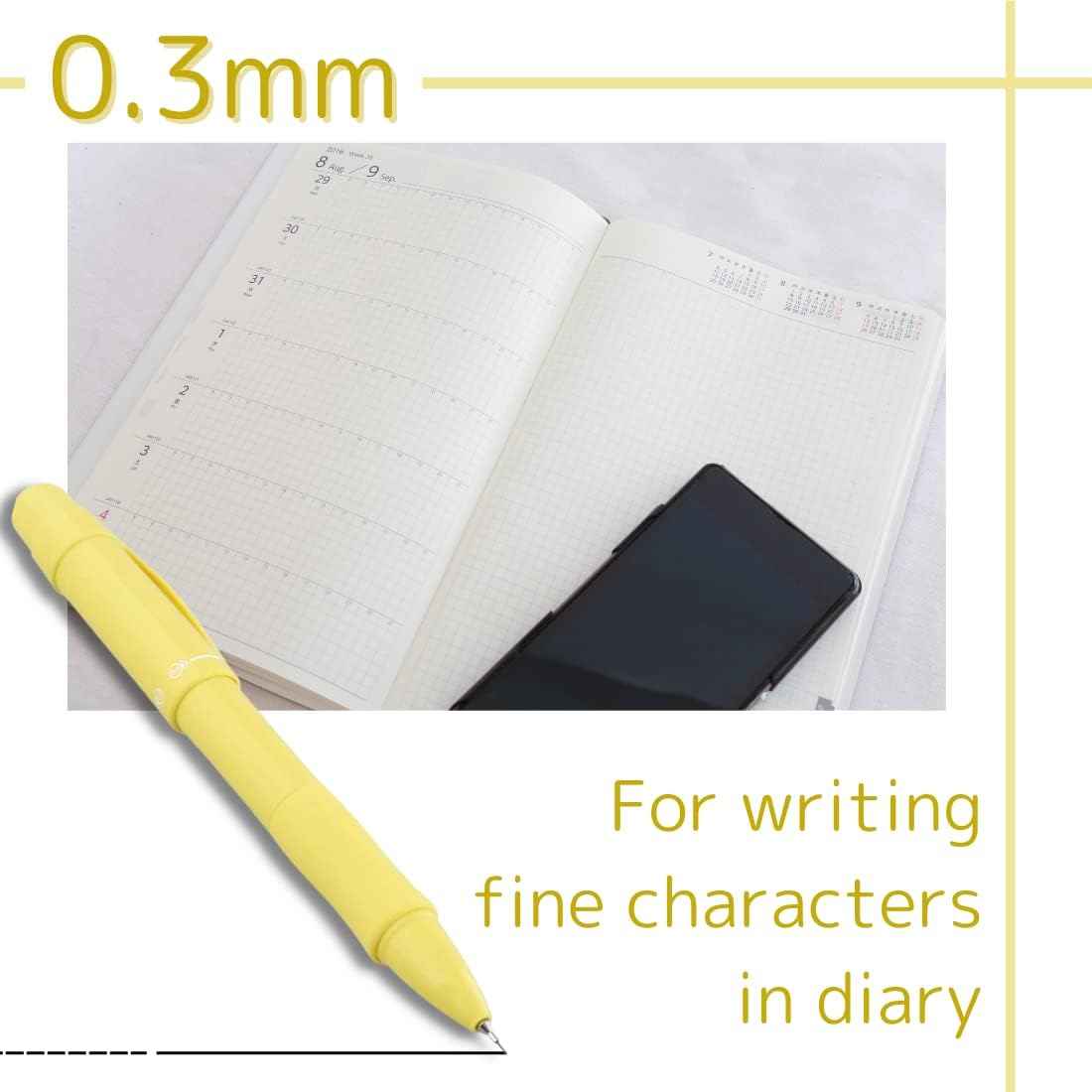 SUN-STAR Nicolo 2in1 Mechanical Pencil,0.5mm&0.3mm with Eraser