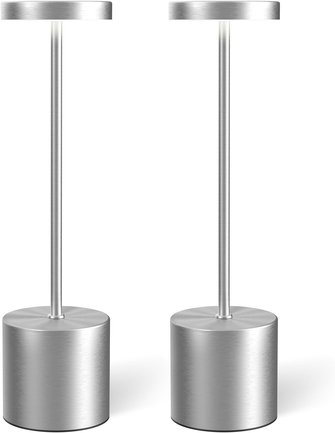 Cordless Portable LED Desk Table Lamp Rechargeable 2 Pack