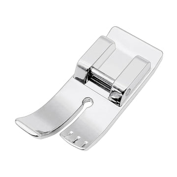 4-pack 1/4in straight stitch snap-on presser foot set, metal, silver