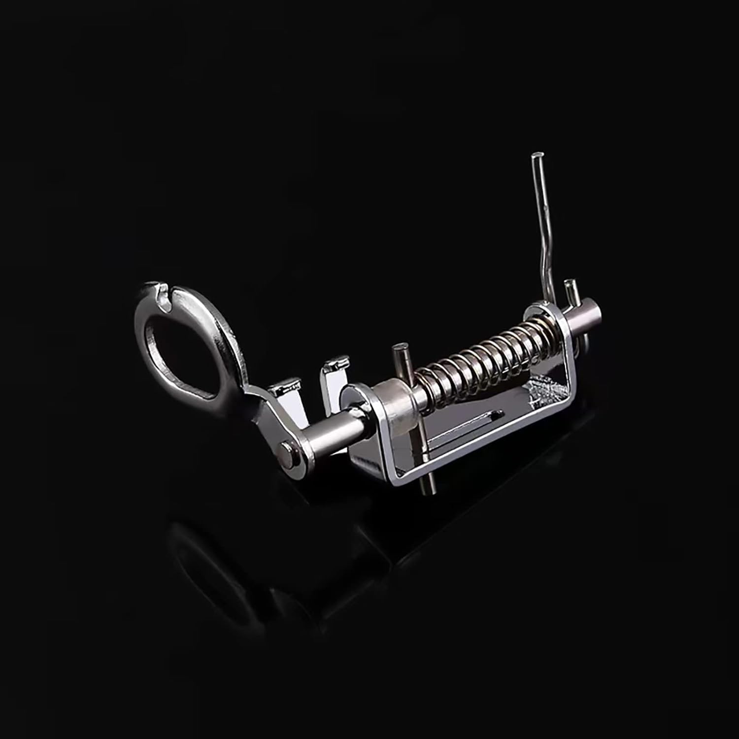 2-piece metal-free quilting darning presser foot, clamp with long spring