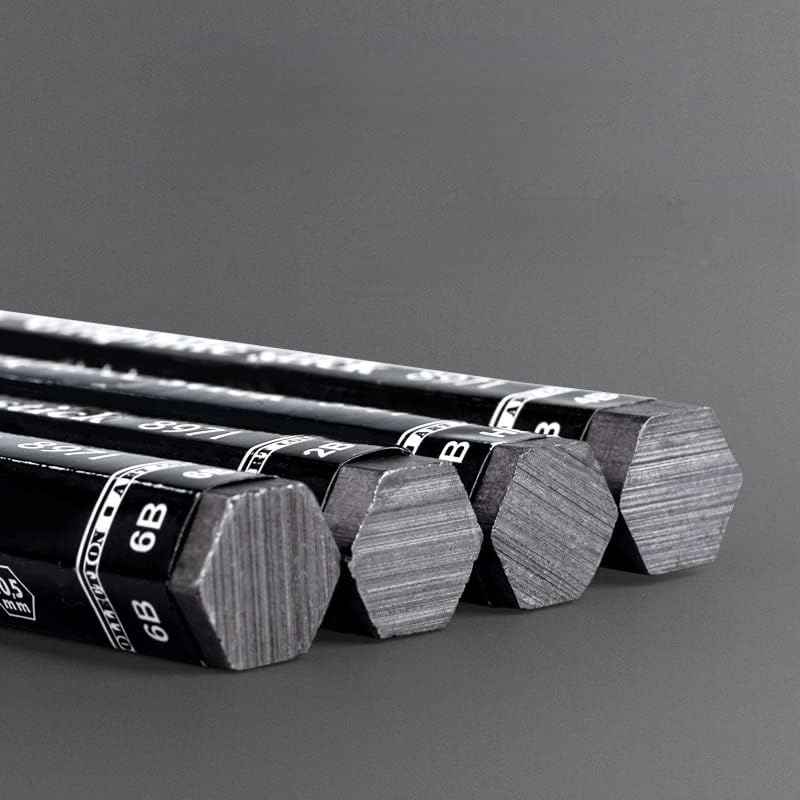 4Pcs Graphite Stick Set HB 2B 4B 6B for Artist Sketching Drawing