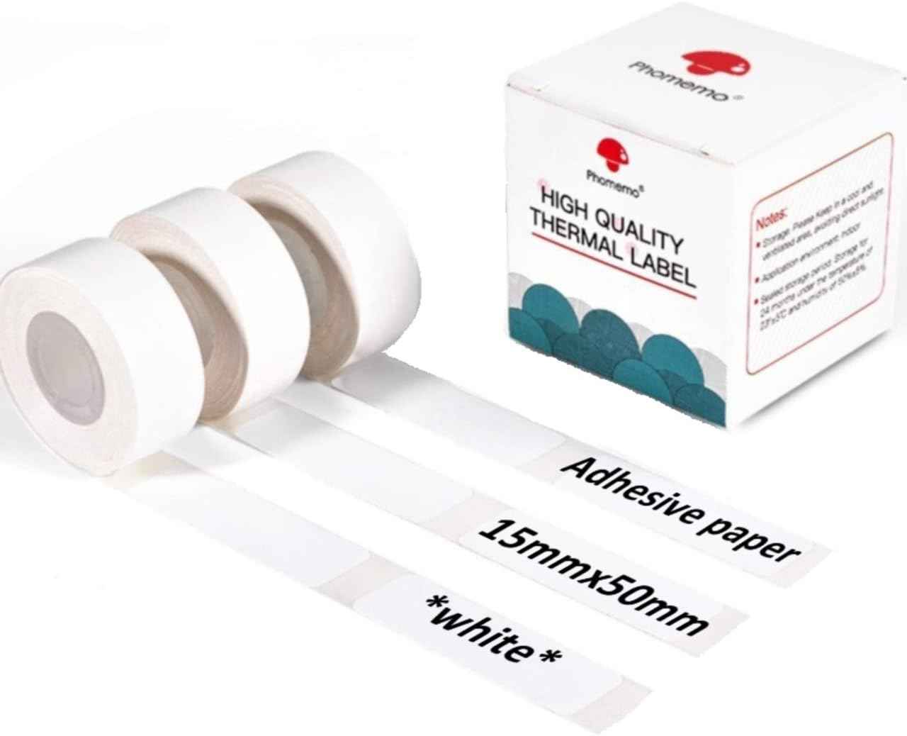 4 Rouleaux étiquettes Thermiques 15mm X 4m - Adhésif Imperméable Pour Bureau, Maison, Cuisine