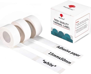 Phomemo D30 Adhesive White Label Paper (15mm X 50mm)