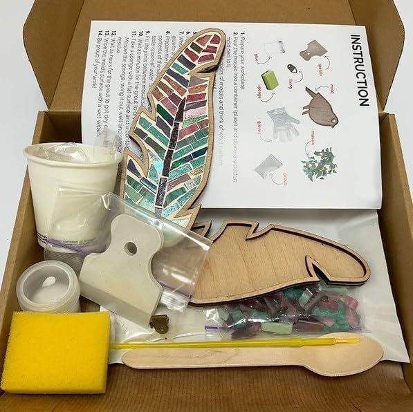 DIY Mosaic Wood Craft Kits for Kids & Adults