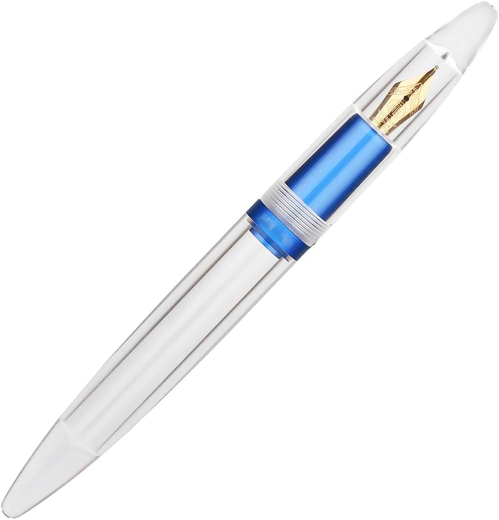 MAJOHN M2 Plus Metallic Transparent Eye Dropper Filling Fountain Pen